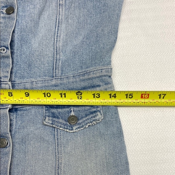 GRLFRND Revolve Petra Denim Mini Dress Hold Tight Button Front Small - Picture 11 of 15